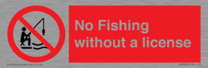 No Fishing without a license